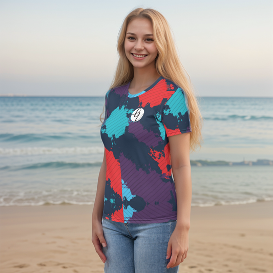 Geo Wave Pattern T-shirt