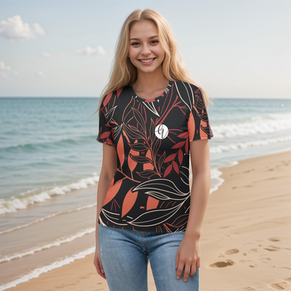 Palm Black Leaves T-shirt
