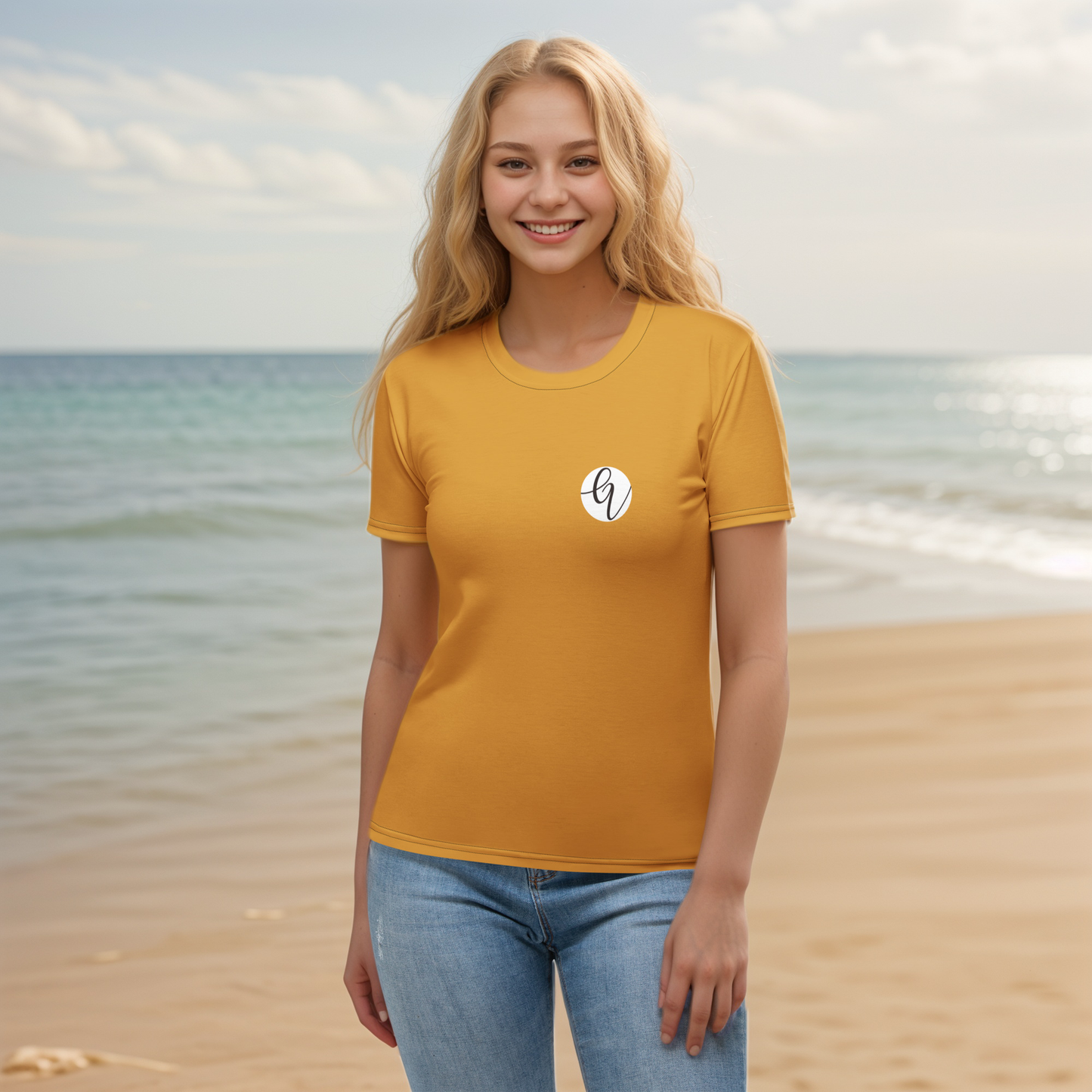 Mustard coloured T-shirt