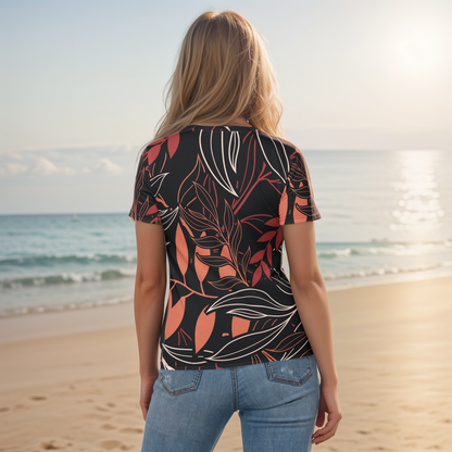Palm Black Leaves T-shirt