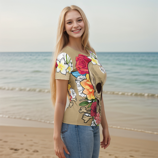 Skeletal Floral T-shirt