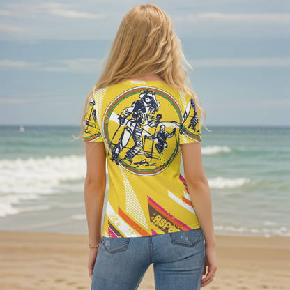 Yellow Skating Girl T-shirt