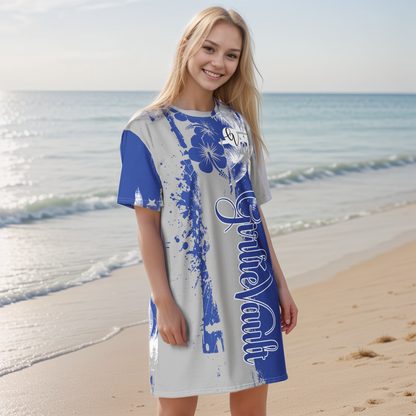 GirlieVault Blue T-shirt dress