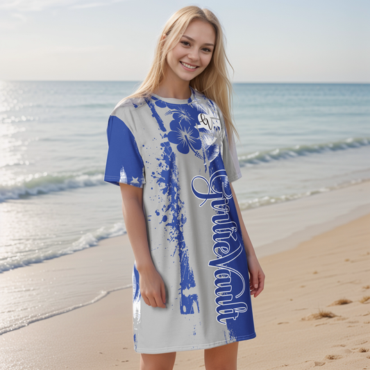 GirlieVault Blue T-shirt dress