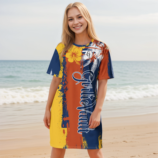 GirlieVault Orange T-shirt dress