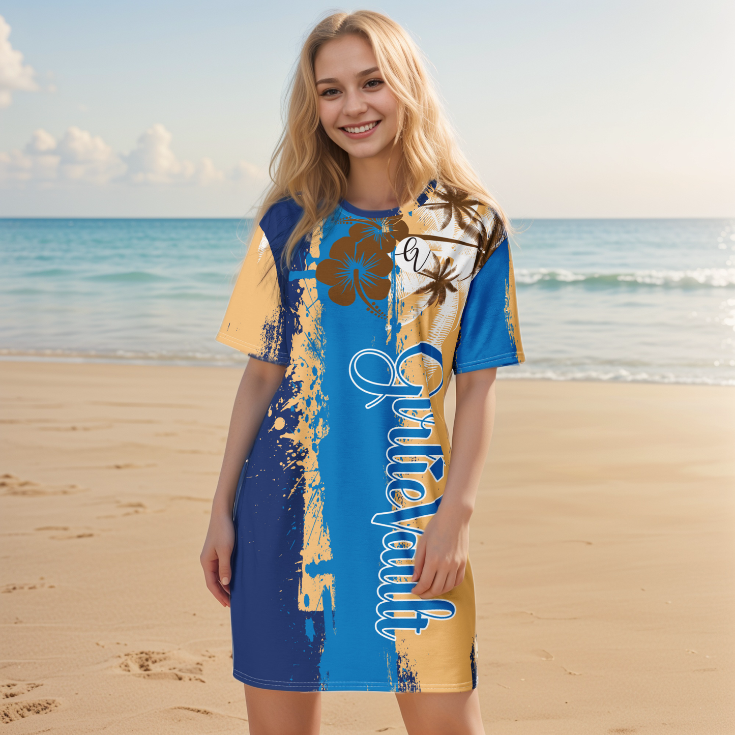 GirlieVault Brown T-shirt dress