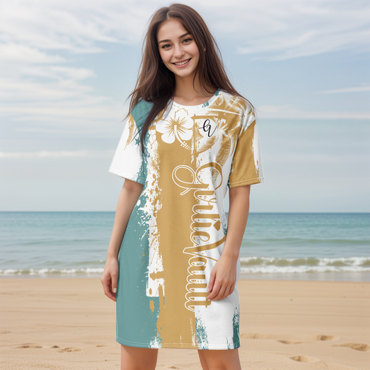 GirlieVault Brown Light T-shirt dress