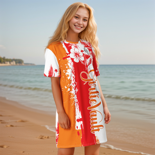 GirlieVault Red T-shirt dress