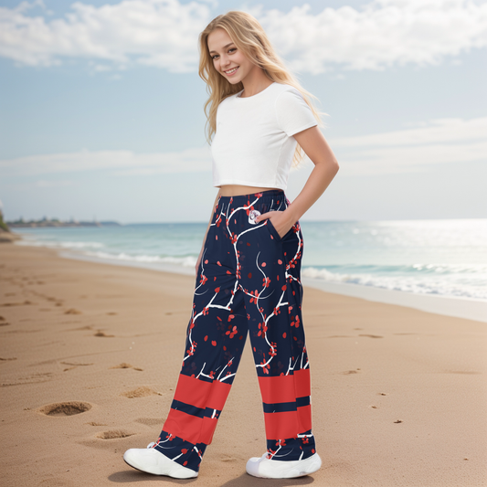 Blue Shades Wide Leg Pants