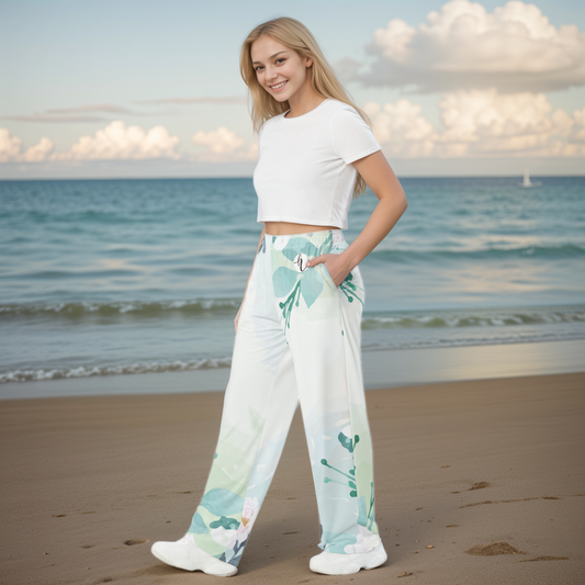 Floral Wide Leg Pants