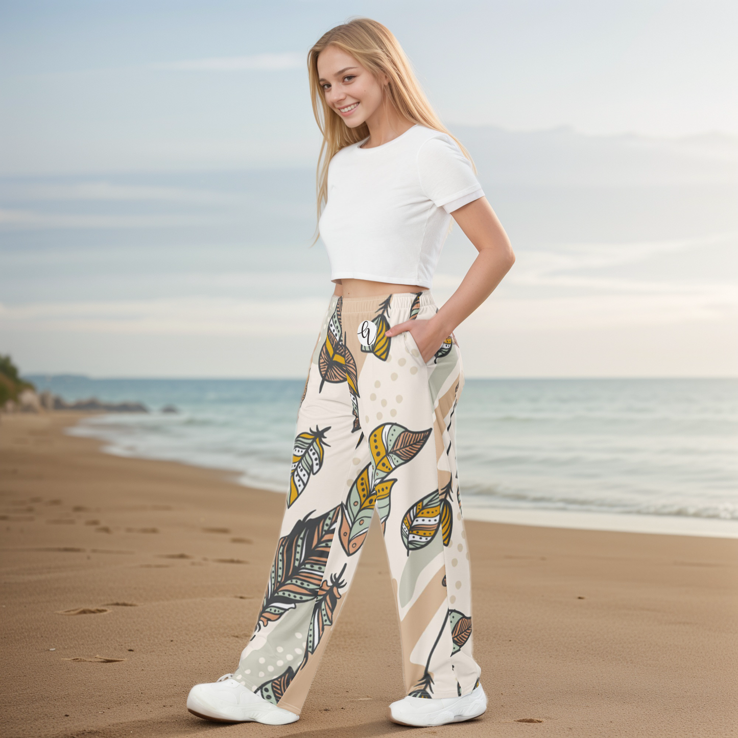 Feather Wide Leg Pants