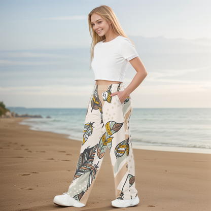 Feather Wide Leg Pants