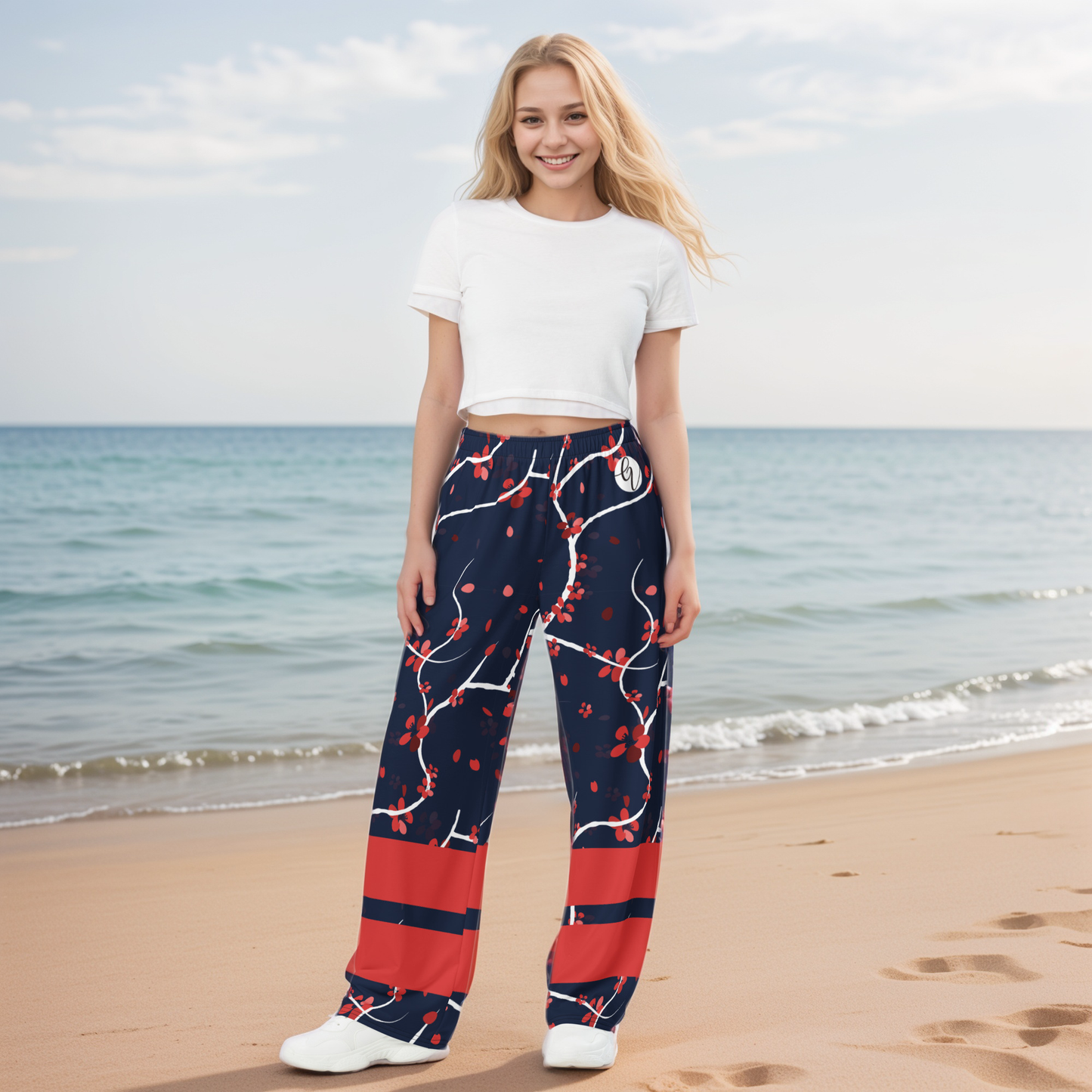 Blue Shades Wide Leg Pants