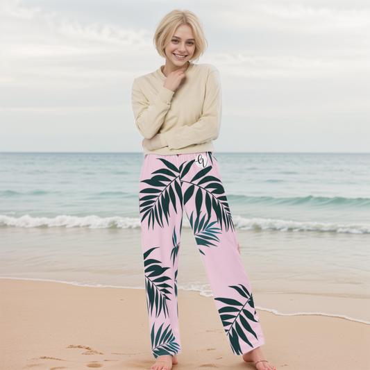 Flamingos Wide Leg Pants