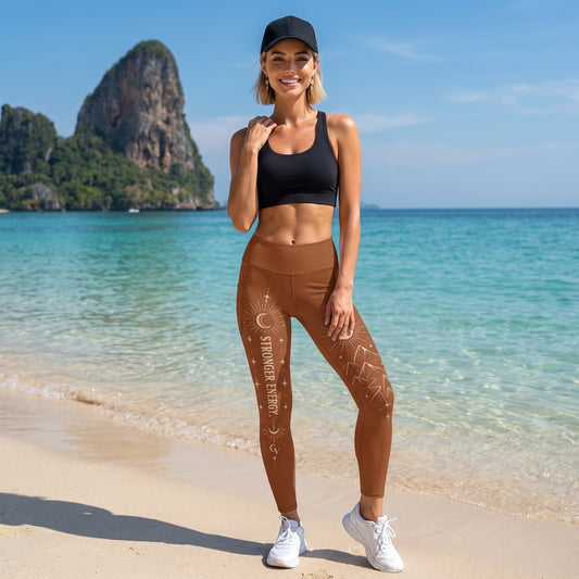 Stronger everyday Vault Crossover leggings with pockets