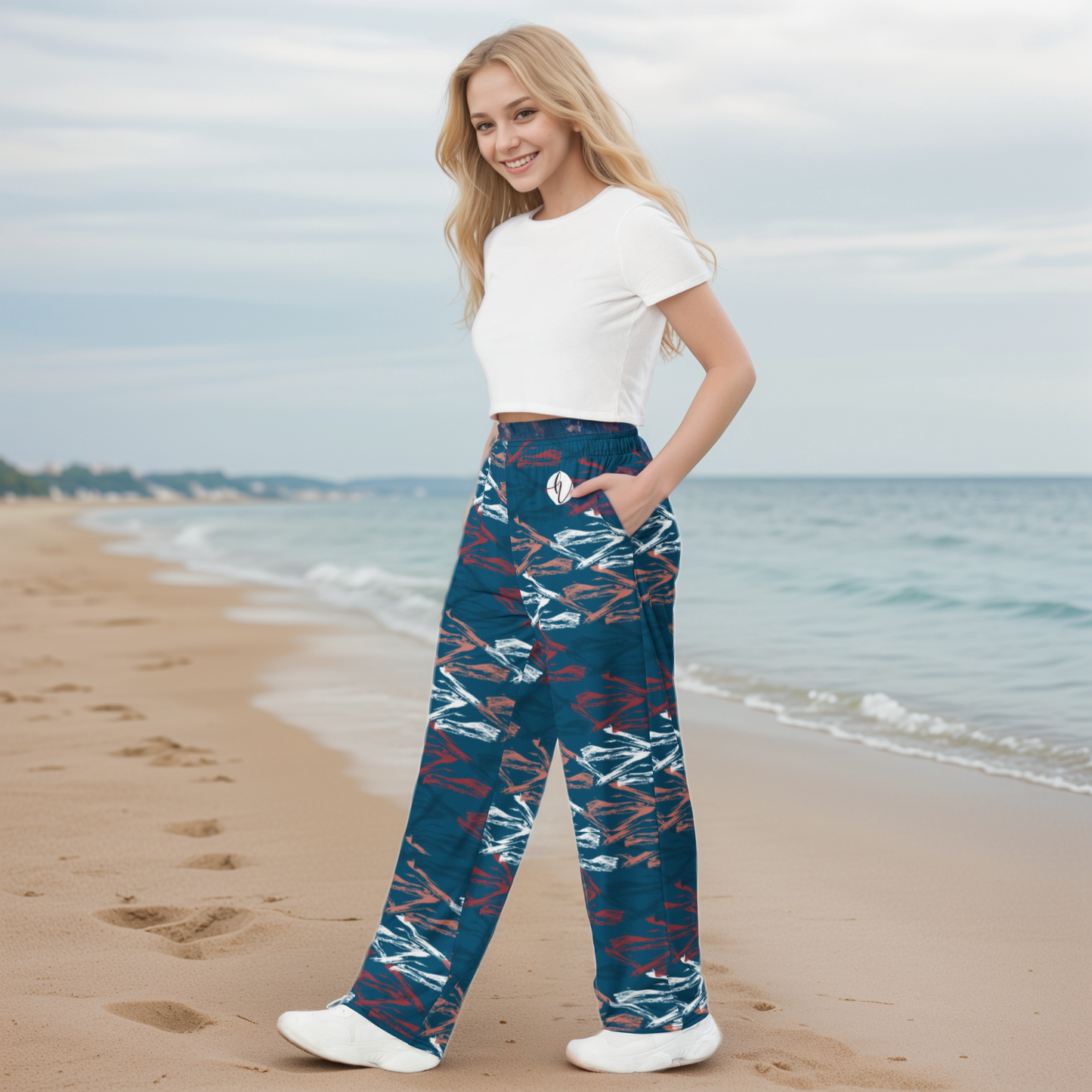 Victoria Line Wide-Leg Pants