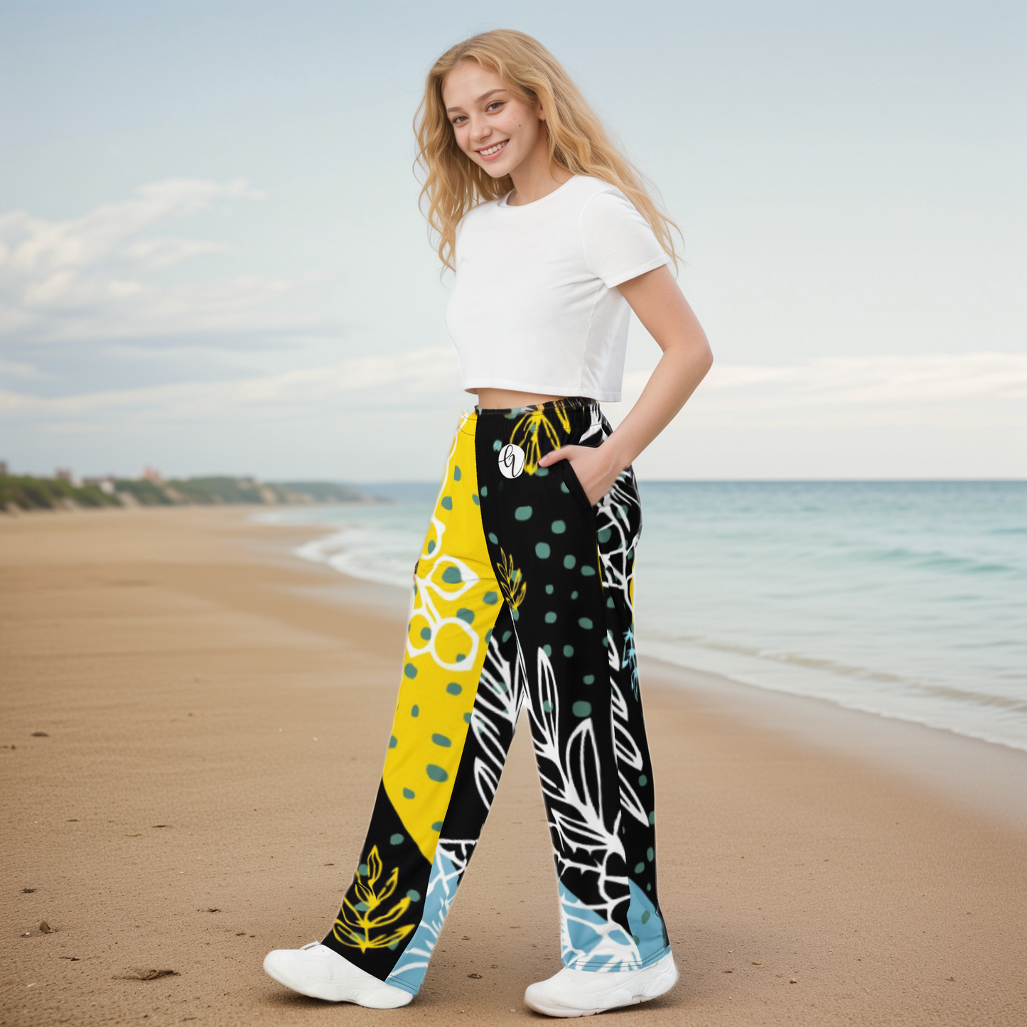 Yellow Yloral Wide Leg Pants