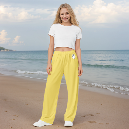 Yellow Colored Wide Leg Pants