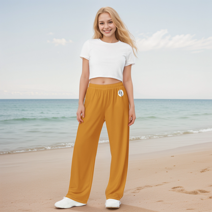 Mustard colored Wide-leg pants