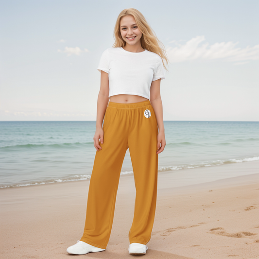 Mustard colored Wide-leg pants