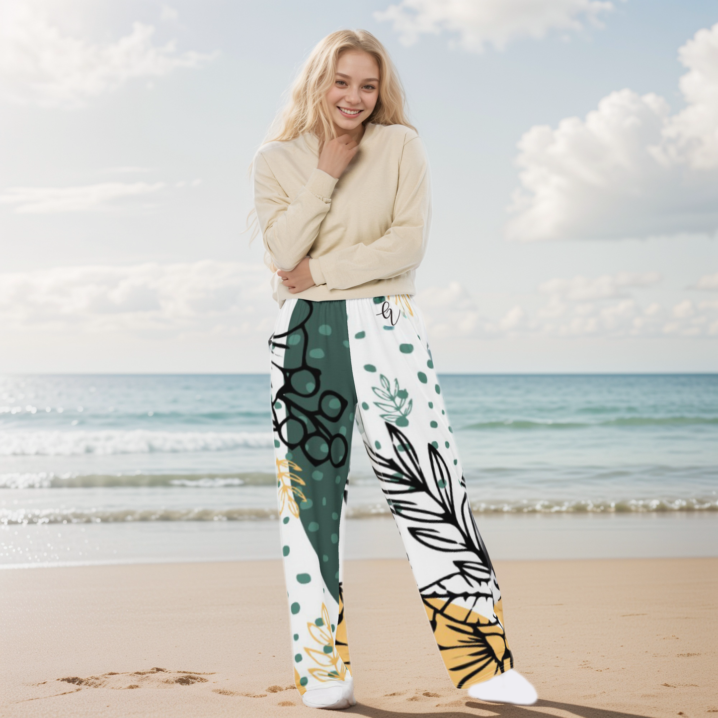 Unison Jungle Wide-Leg Pants