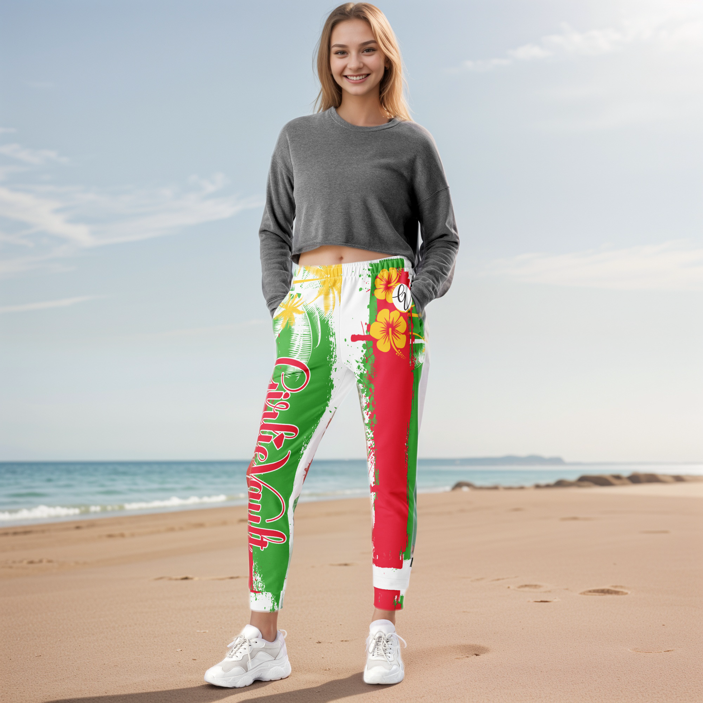 GirlieVault Green Joggers