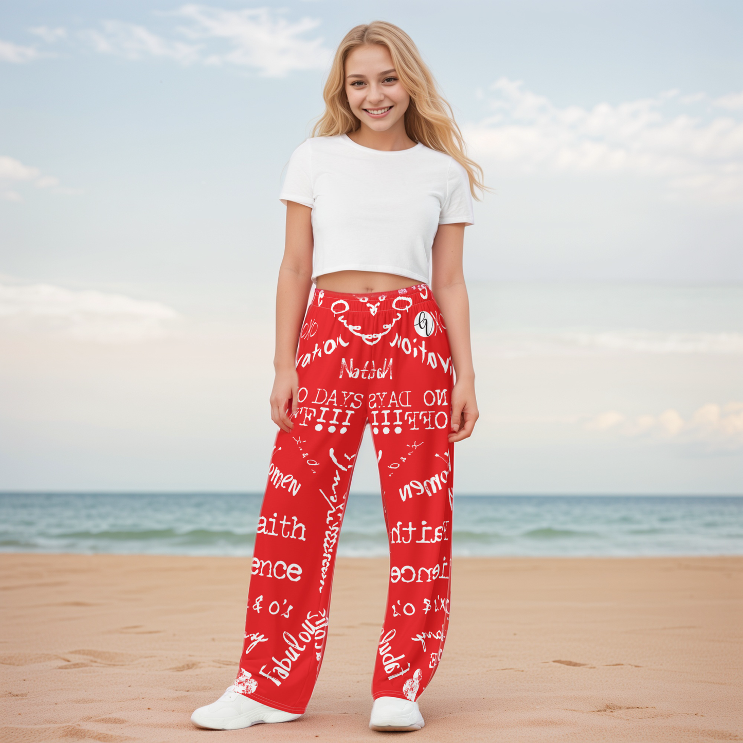 Resiliense Red Wide Leg Pants
