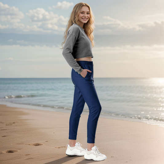 Blue Dark Coloured Joggers