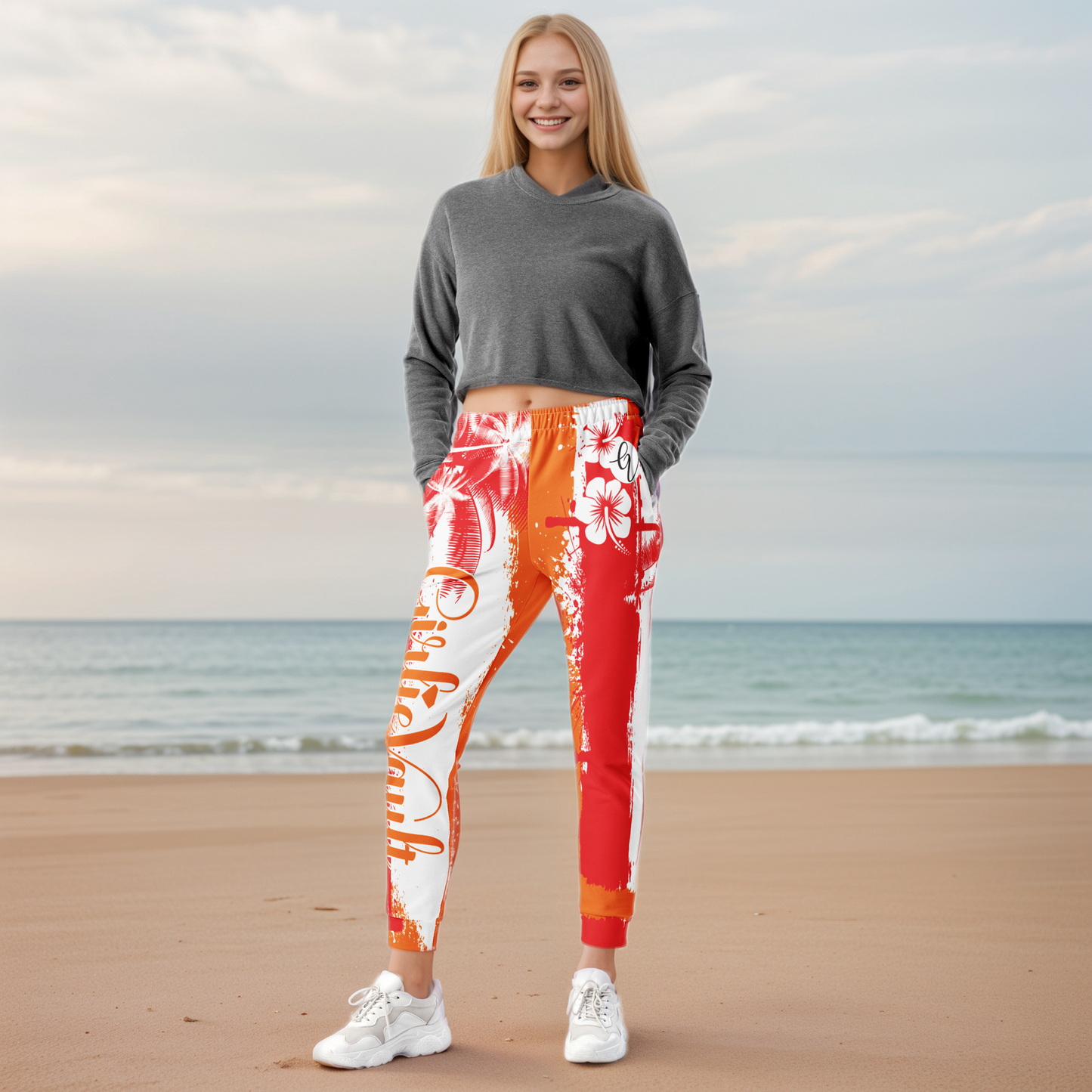 GirlieVault Red Joggers