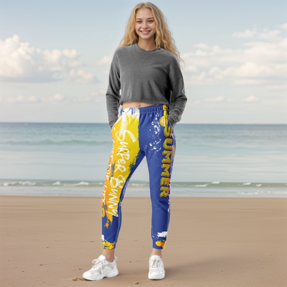 Blue Yellow Summer Joggers