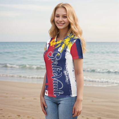 GirlieVault Blue Red T-shirt