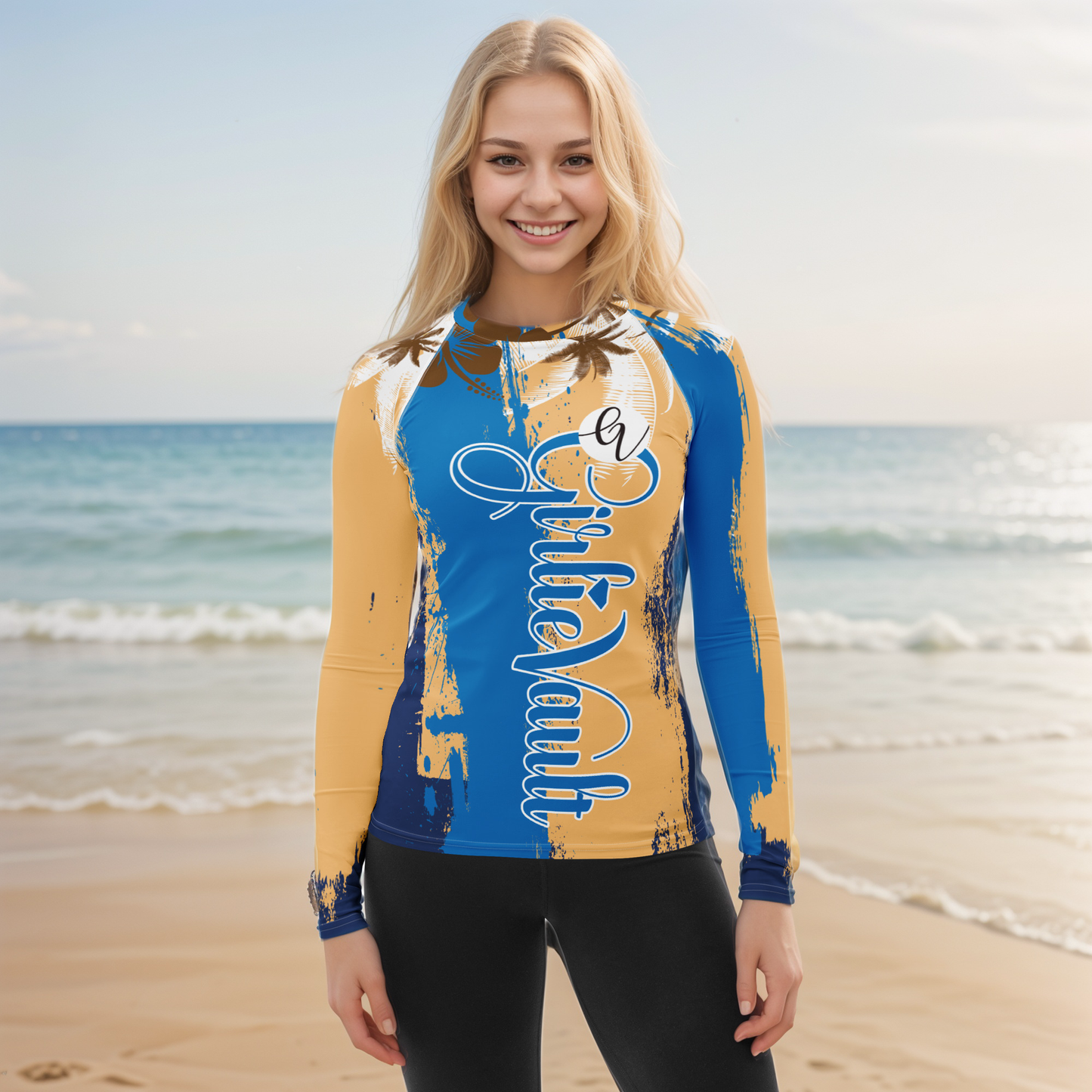 GirlieVault Brown Rash Guard