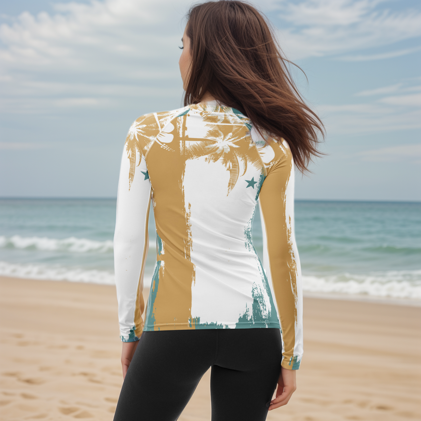 GirlieVault Brown Light Rash Guard