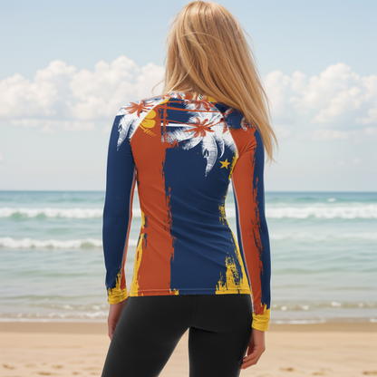 GirlieVault Orange Rash Guard