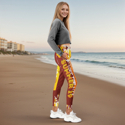 Brown Yellow Summers Joggers