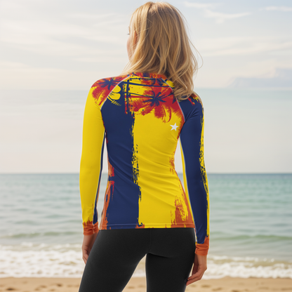 GirlieVault Yellow Rash Guard