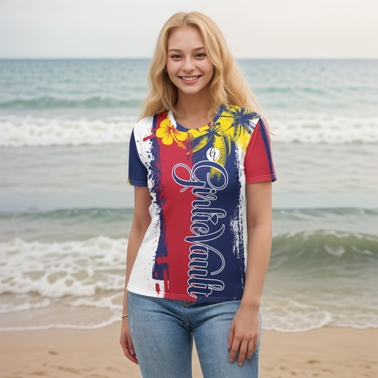 GirlieVault Blue Red T-shirt
