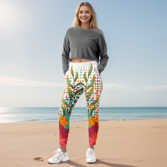 Floral Framed Joggers