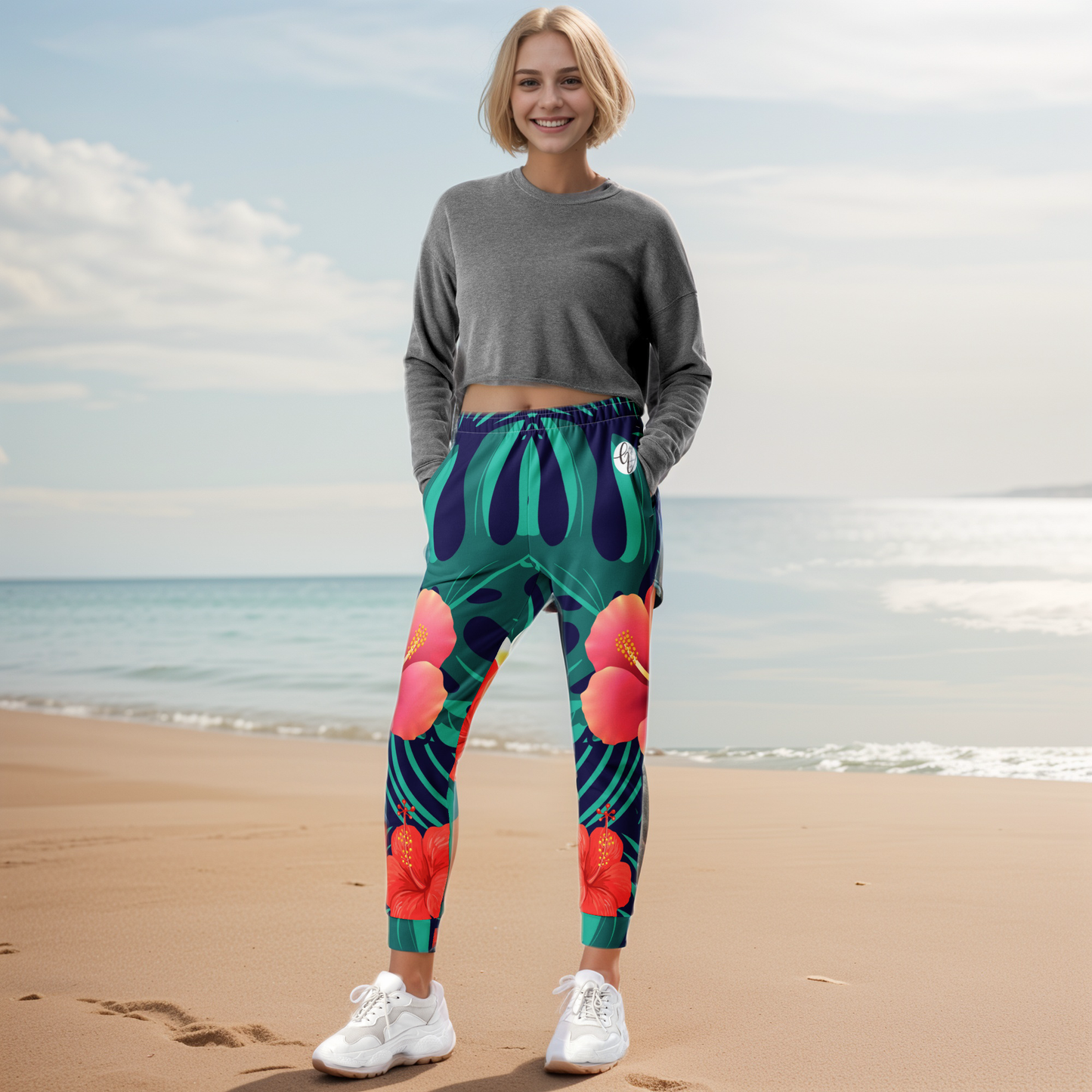 Floral Seamless Pattern Joggers