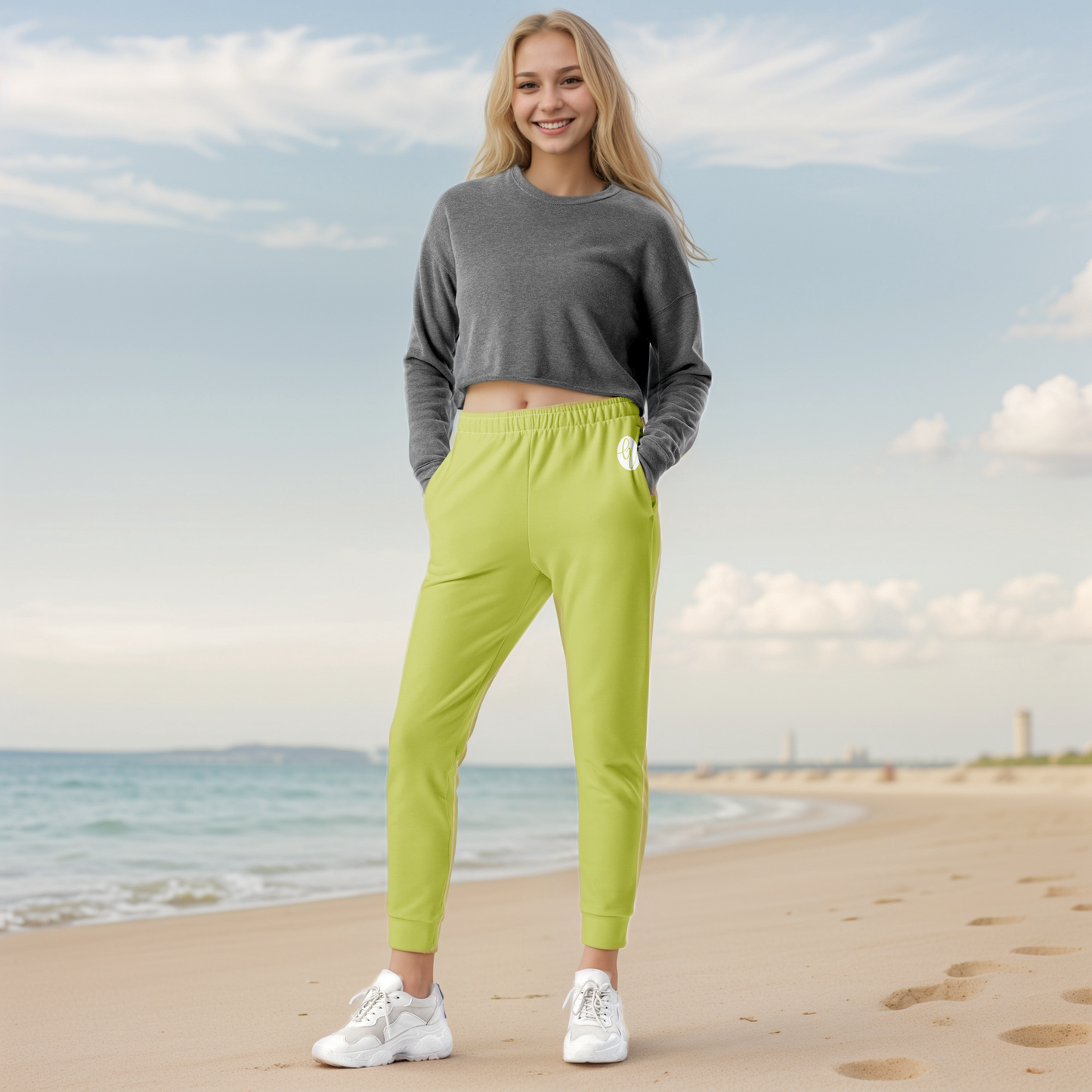 Green Colored Joggers
