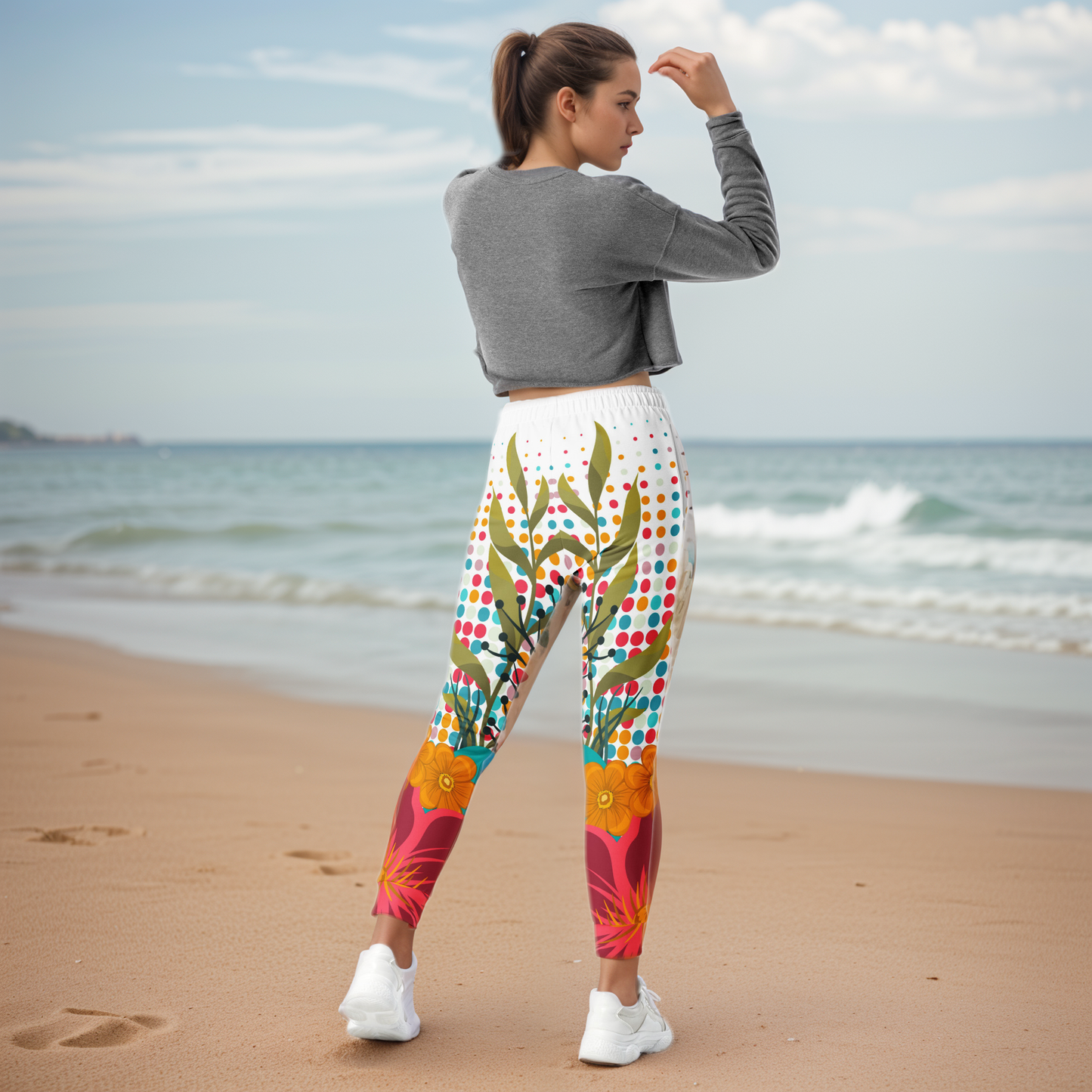 Floral Framed Joggers