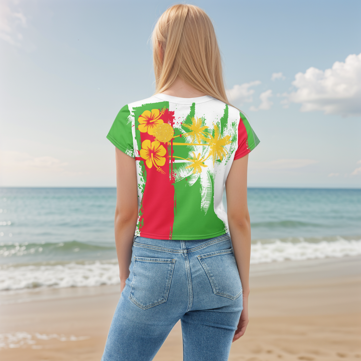 GirlieVault Green Crop Tee