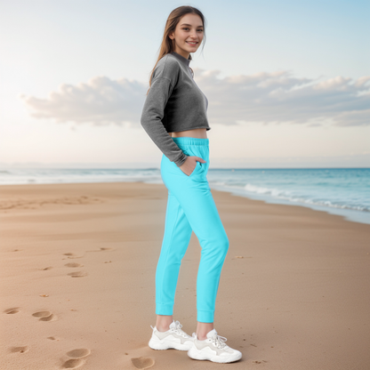 Neon Blue Coloured Joggers