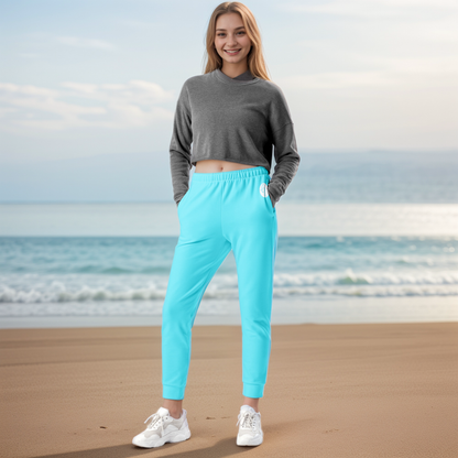 Neon Blue Coloured Joggers