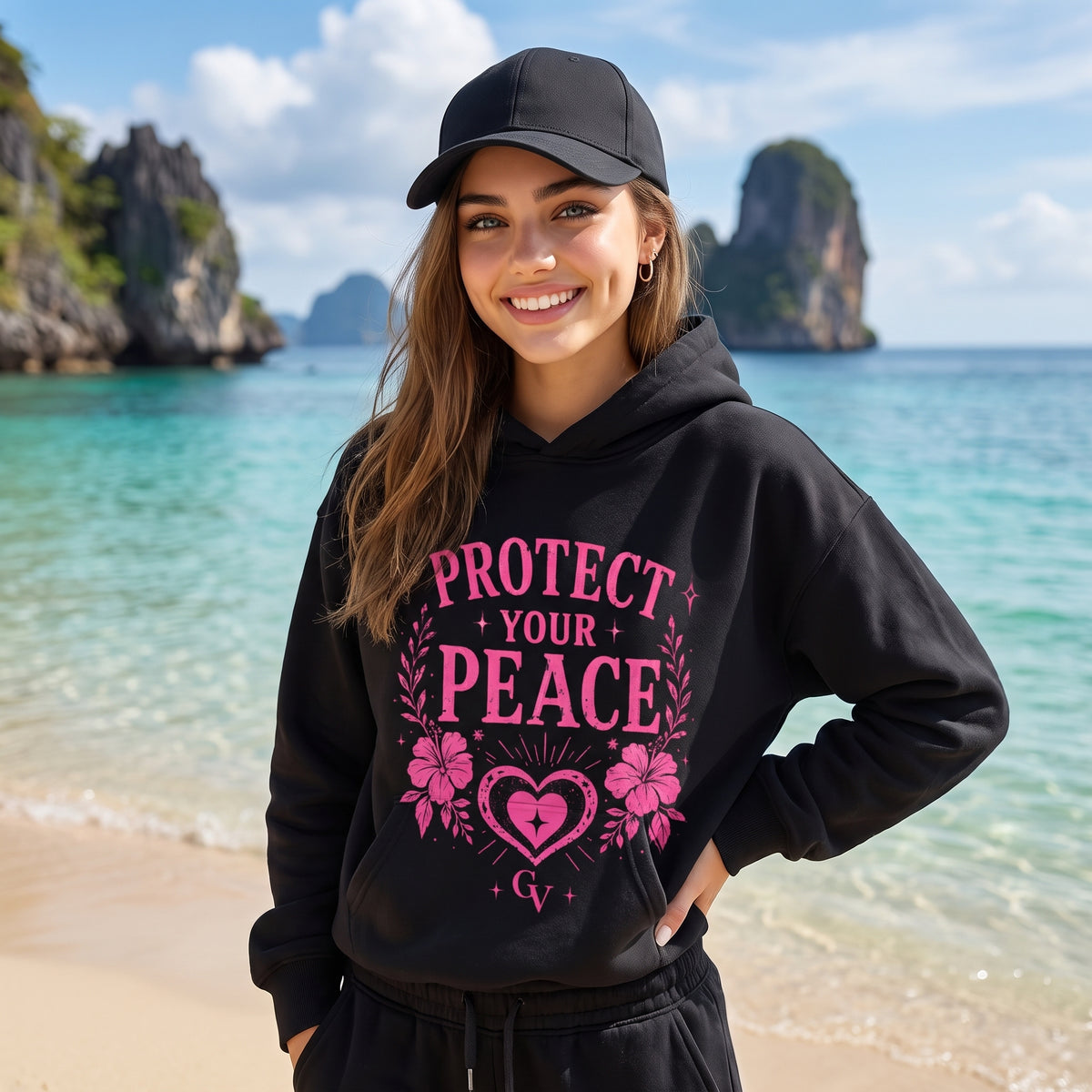 Protect your peace Vault cotton hoodie