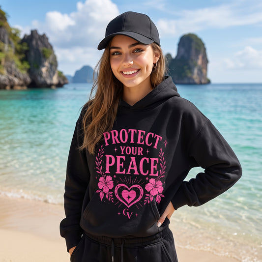 Protect your peace Vault cotton hoodie