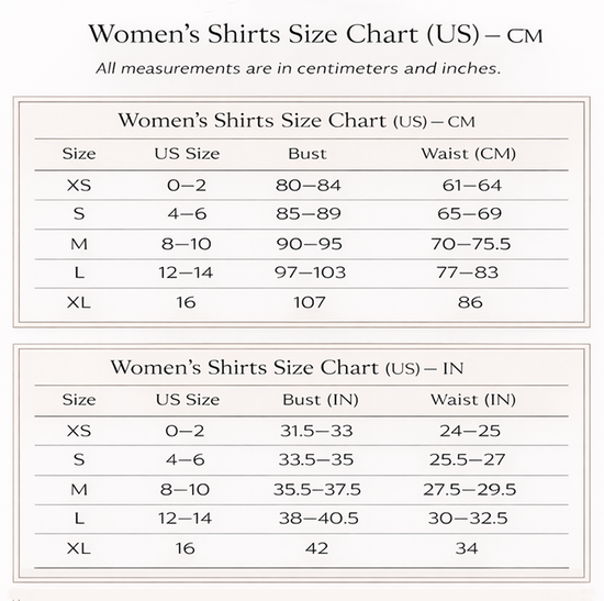 Size Chart image