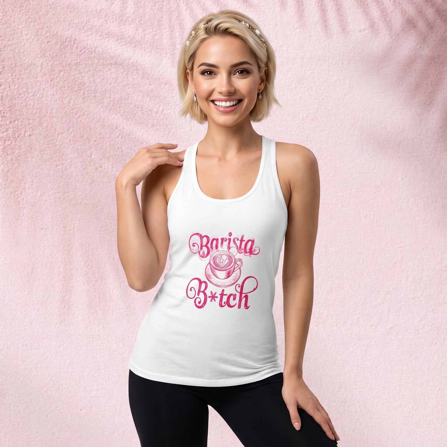 Barista Bitch Cut & Sew Tank Top