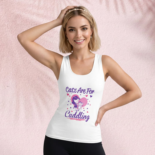 Cats are for Cuddling Cut & Sew Tank Top
