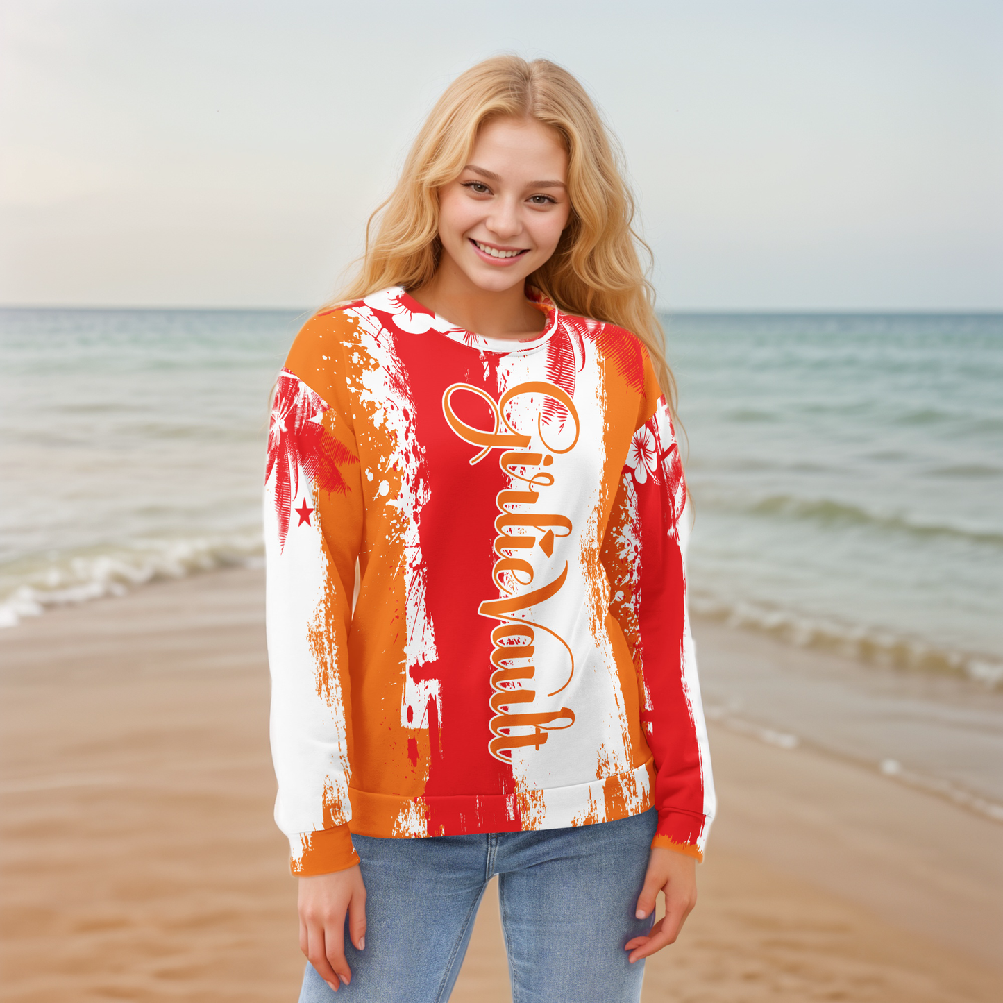 GirlieVault Red Sweatshirt